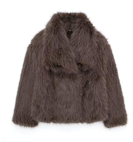 Femmes - Veste d'hiver en fausse fourrure - Élégance et confort - Vêtements d'extérieur tendance
