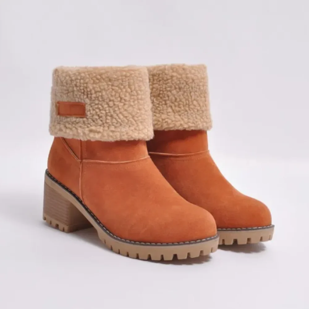 Femmes - Bottines à talons hauts - Doublé de peau lainée