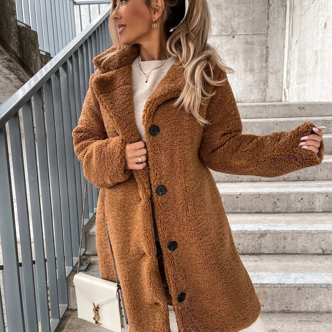 Femmes - Manteau surdimensionné - Fausse fourrure