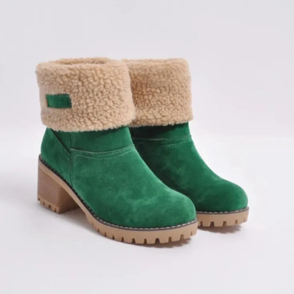 Femmes - Bottines à talons hauts - Doublé de peau lainée