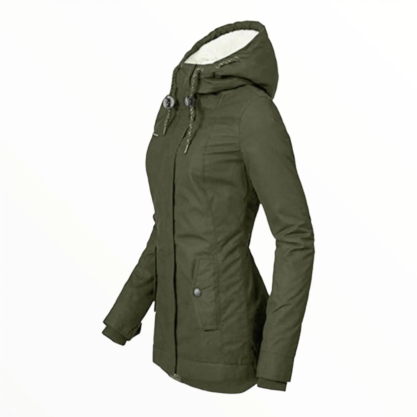 Femmes - Veste parka - Fausse fourrure - Chaleur douillette avec bordure - Parfaite pour les aventures par temps froid