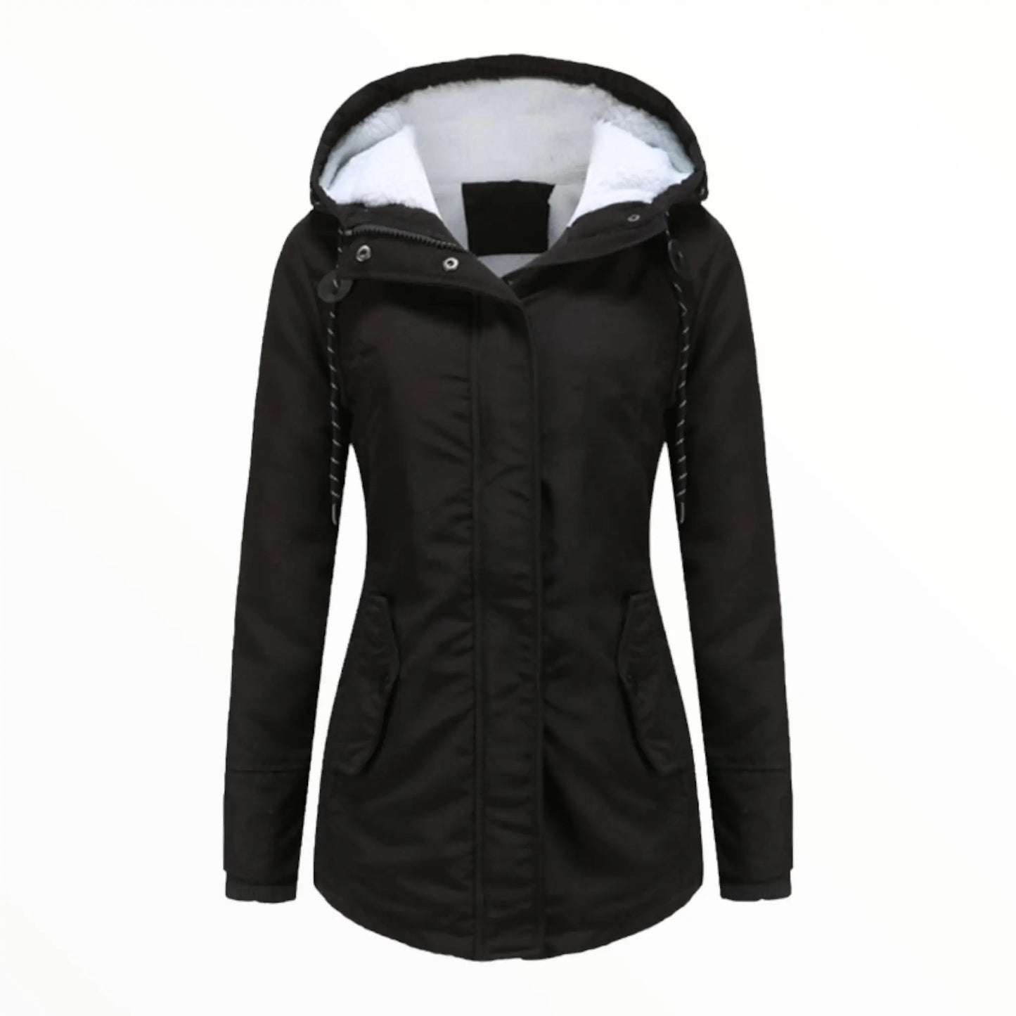 Femmes - Veste parka - Fausse fourrure - Chaleur douillette avec bordure - Parfaite pour les aventures par temps froid