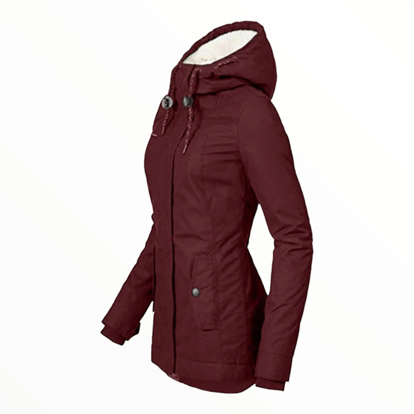Femmes - Veste parka - Fausse fourrure - Chaleur douillette avec bordure - Parfaite pour les aventures par temps froid