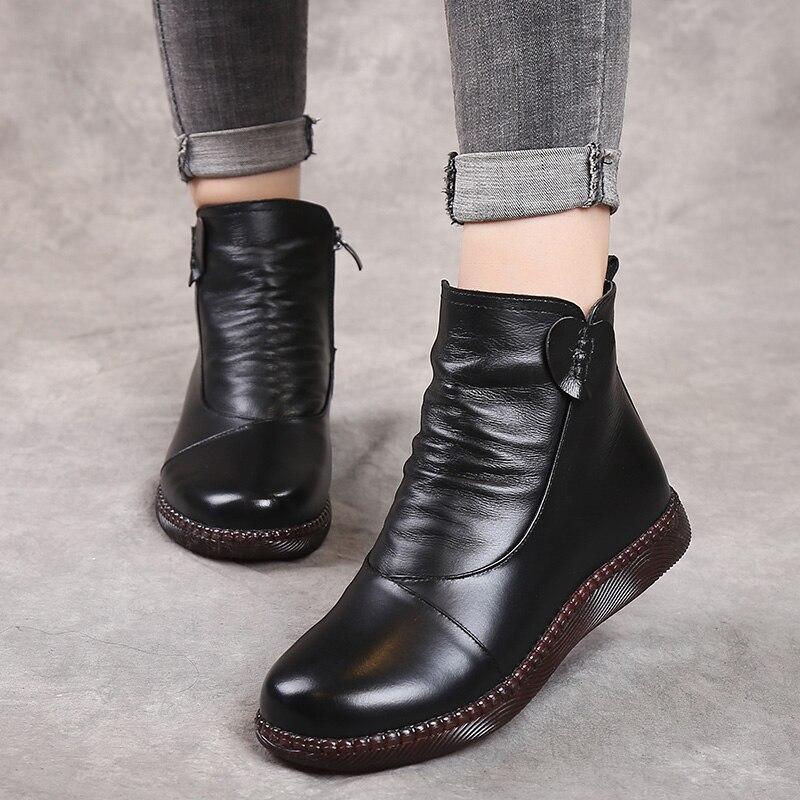 Femmes - Bottines en simili-cuir - froncées sur le devant
