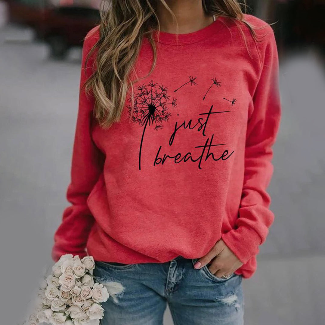 Femmes - Sweatshirt Décontracté - Mélange de Polyester Confortable - Pull Tendance pour un Look Relax