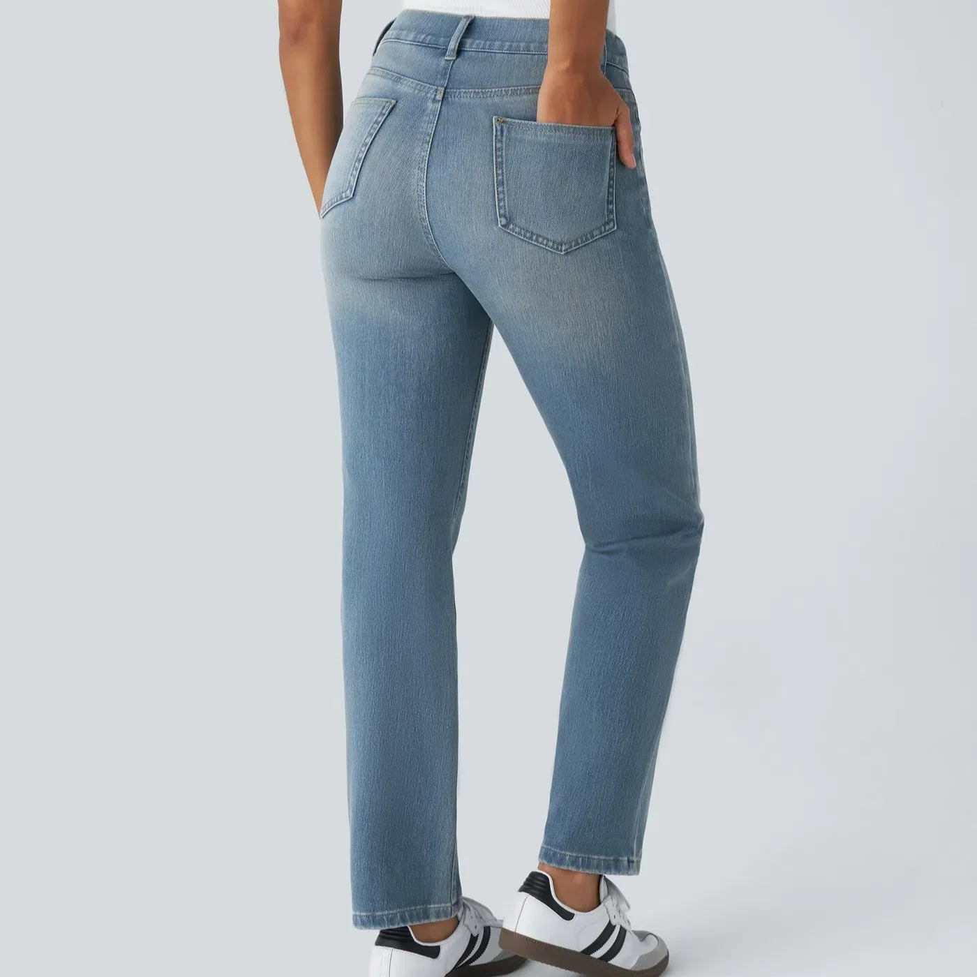 Femmes - Pantalon Élastique Confortable - Tissu doux - Idéal pour le Quotidien - Pantalon Pratique et Stylé