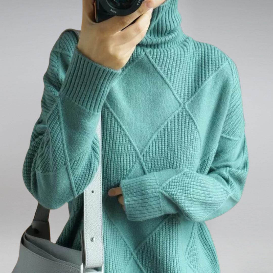 Femmes - Pull en tricot doux et chaud - Tissu doux - Vêtements d'hiver confortables - Pull en laine tendance