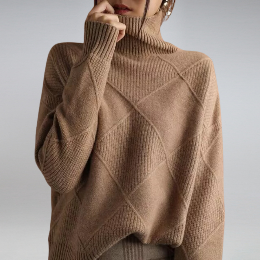 Femmes - Pull en tricot doux et chaud - Tissu doux - Vêtements d'hiver confortables - Pull en laine tendance