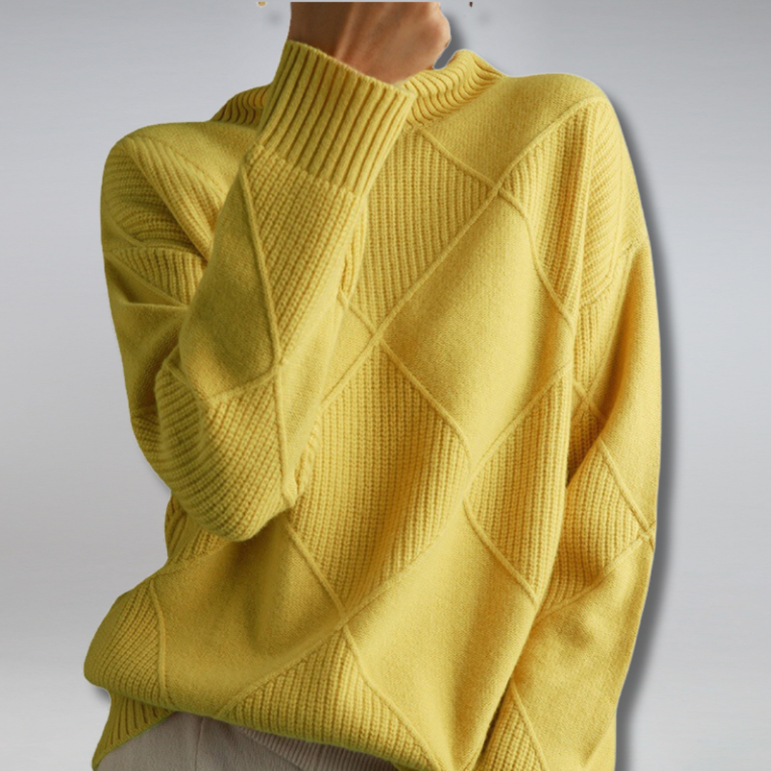 Femmes - Pull en tricot doux et chaud - Tissu doux - Vêtements d'hiver confortables - Pull en laine tendance