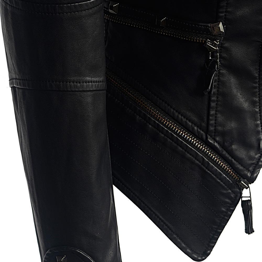 Femmes - Veste de motard ajustée - Design élégant et moderne - Veste tendance pour un style affirmé