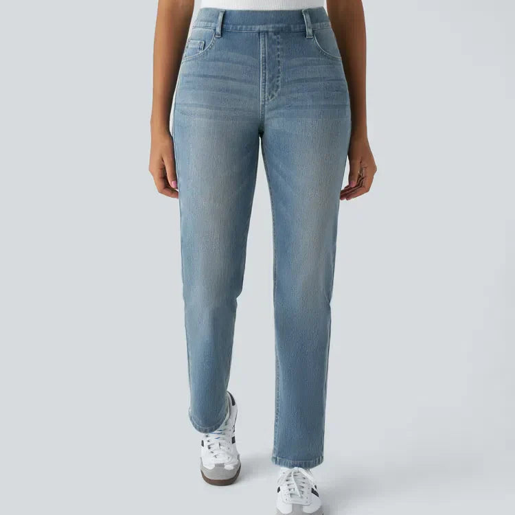 Femmes - Pantalon Élastique Confortable - Tissu doux - Idéal pour le Quotidien - Pantalon Pratique et Stylé