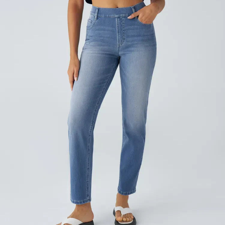 Femmes - Pantalon Élastique Confortable - Tissu doux - Idéal pour le Quotidien - Pantalon Pratique et Stylé
