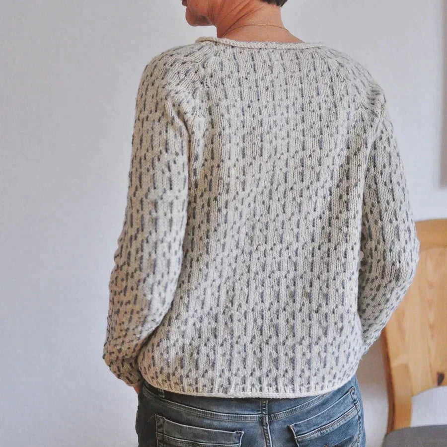 Femmes - Pull Tricoté Élégant - Tissu doux - Long Manches - Pull Confortable pour un Style Chic