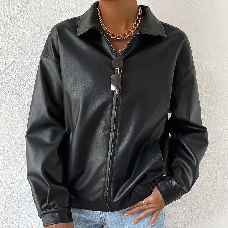 Femmes - Veste - Faux cuir - Polyvalente et stylée pour toutes les occasions
