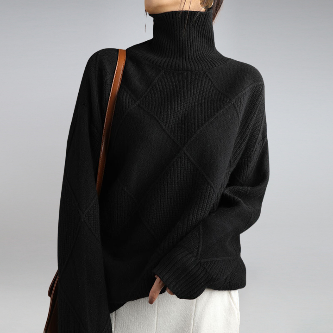 Femmes - Pull en tricot doux et chaud - Tissu doux - Vêtements d'hiver confortables - Pull en laine tendance