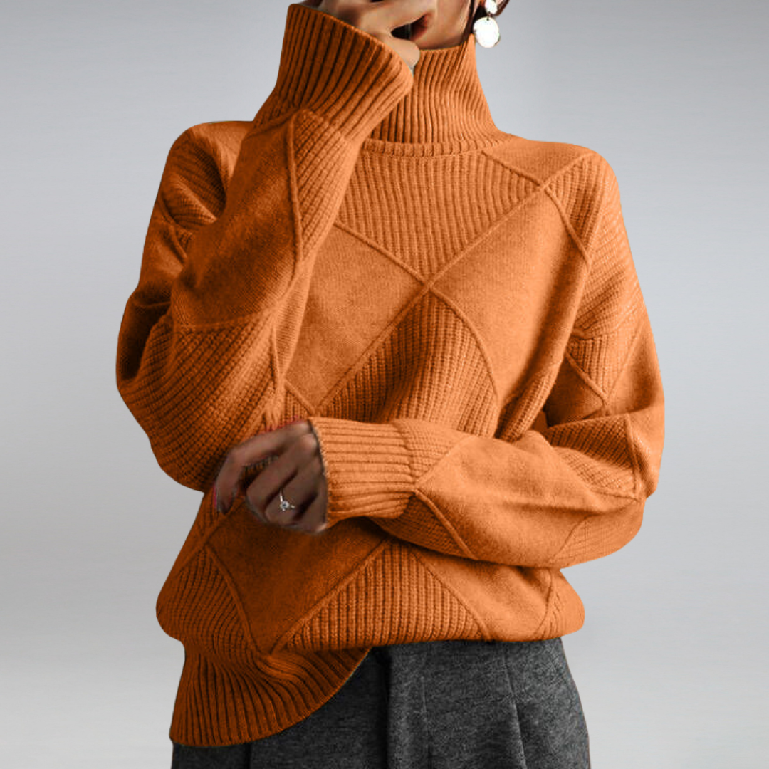 Femmes - Pull en tricot doux et chaud - Tissu doux - Vêtements d'hiver confortables - Pull en laine tendance