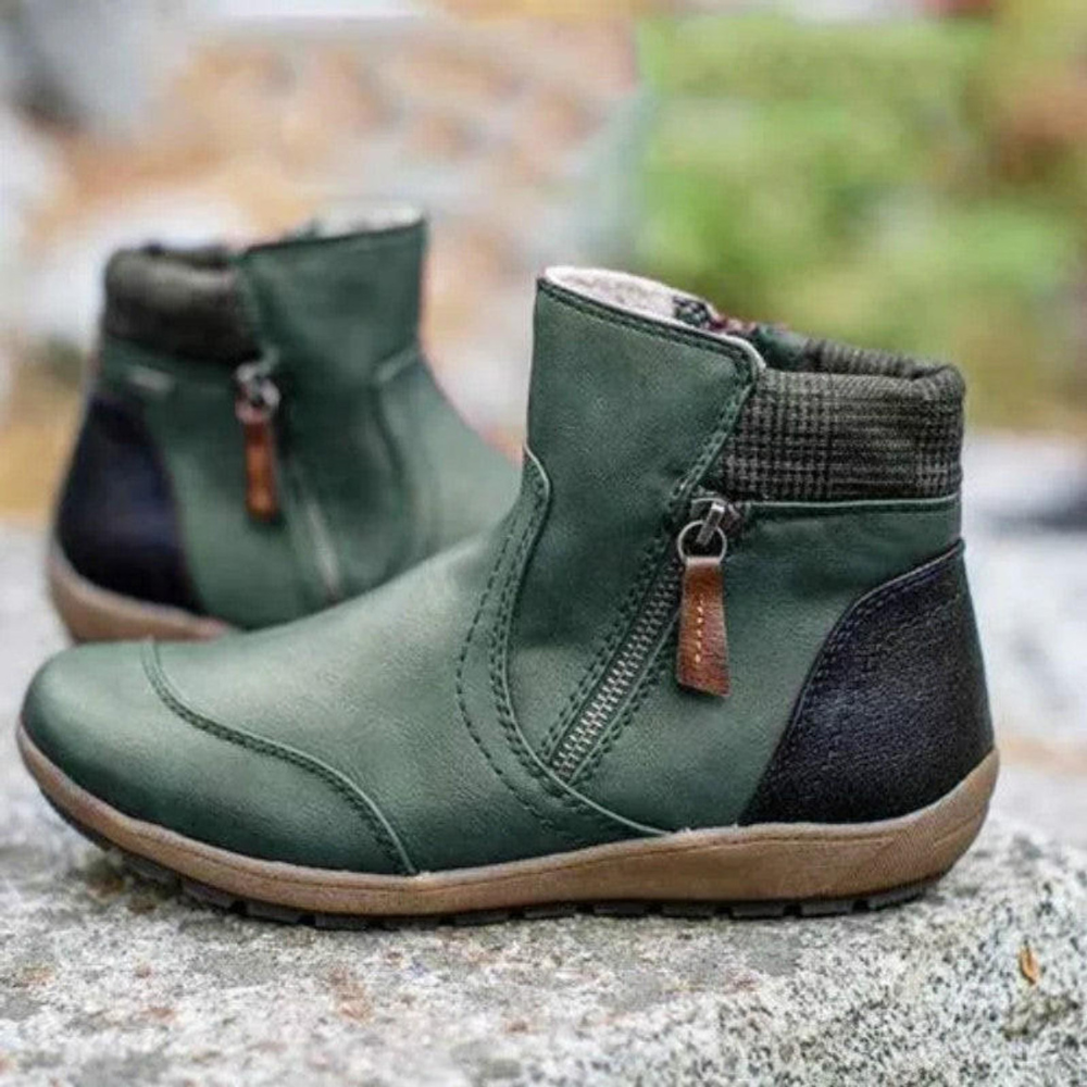 Femmes - Bottines - Cuir Doublé Chaud - Élégance Confortable pour l'Hiver