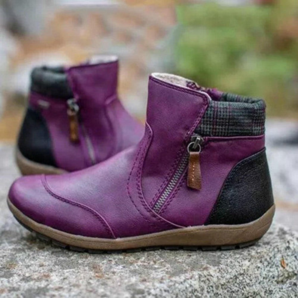 Femmes - Bottines - Cuir Doublé Chaud - Élégance Confortable pour l'Hiver