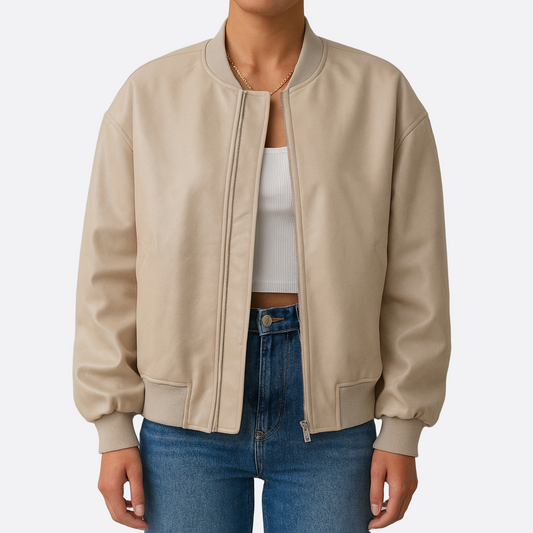 Femmes - Blouson Bombardier Décontracté - Style Élégant et Confortable - Veste Tendance