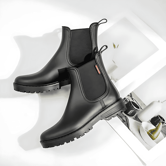 Femmes - Bottes de pluie Chelsea - Imperméables et antidérapantes