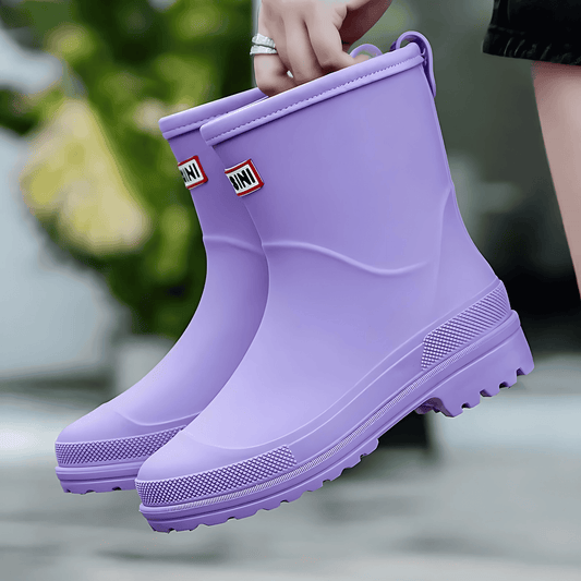 Femmes - Bottes de pluie imperméables à mi-mollet - semelle antidérapante