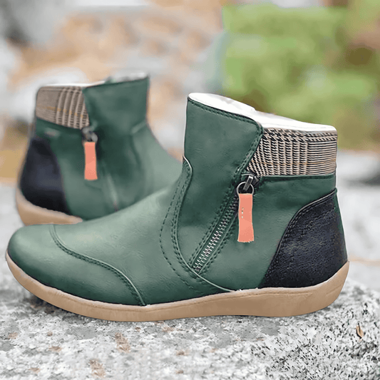 Femmes - Bottines rembourrées - Fermeture éclair latérale