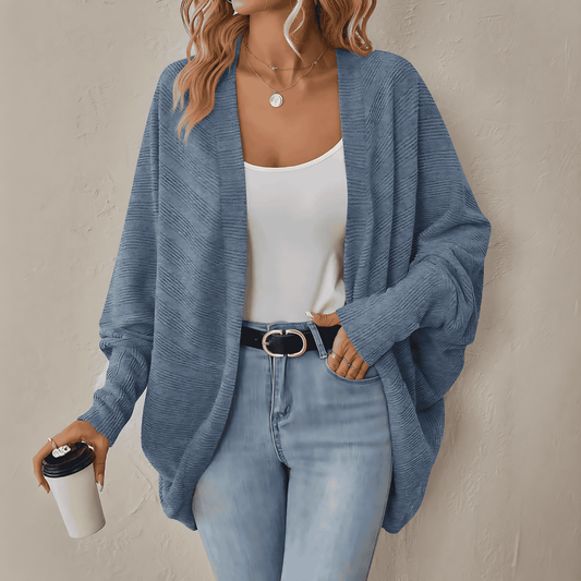 Femmes - Cardigan en tricot surdimensionné - Texture douce