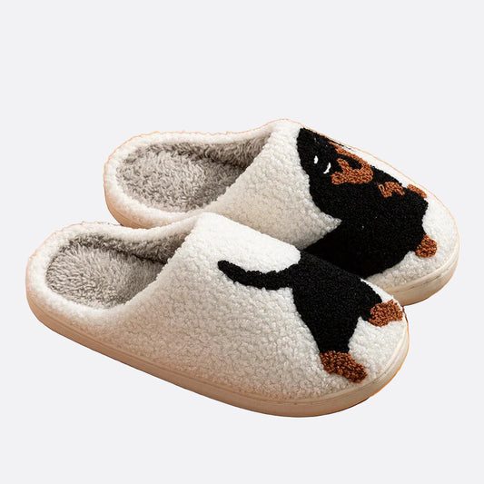 Femmes - Chaussons - Motif de chien - Douillets et chauds pour vos moments de détente