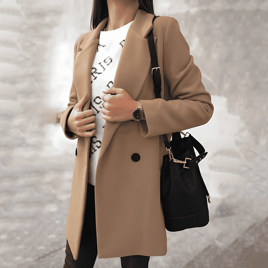 Femmes - Manteau classique mi-long - Laine