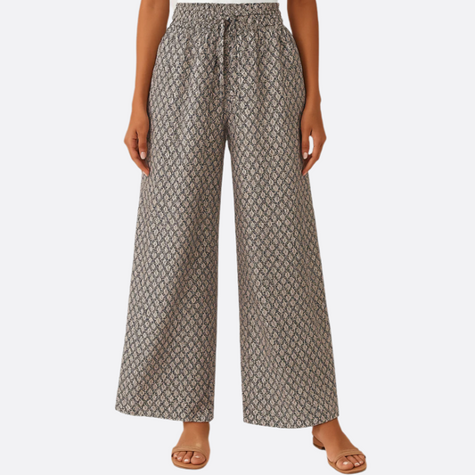 Femme - Pantalon - Décontracté rayé - Tissu doux et confortable - Style quotidien chic
