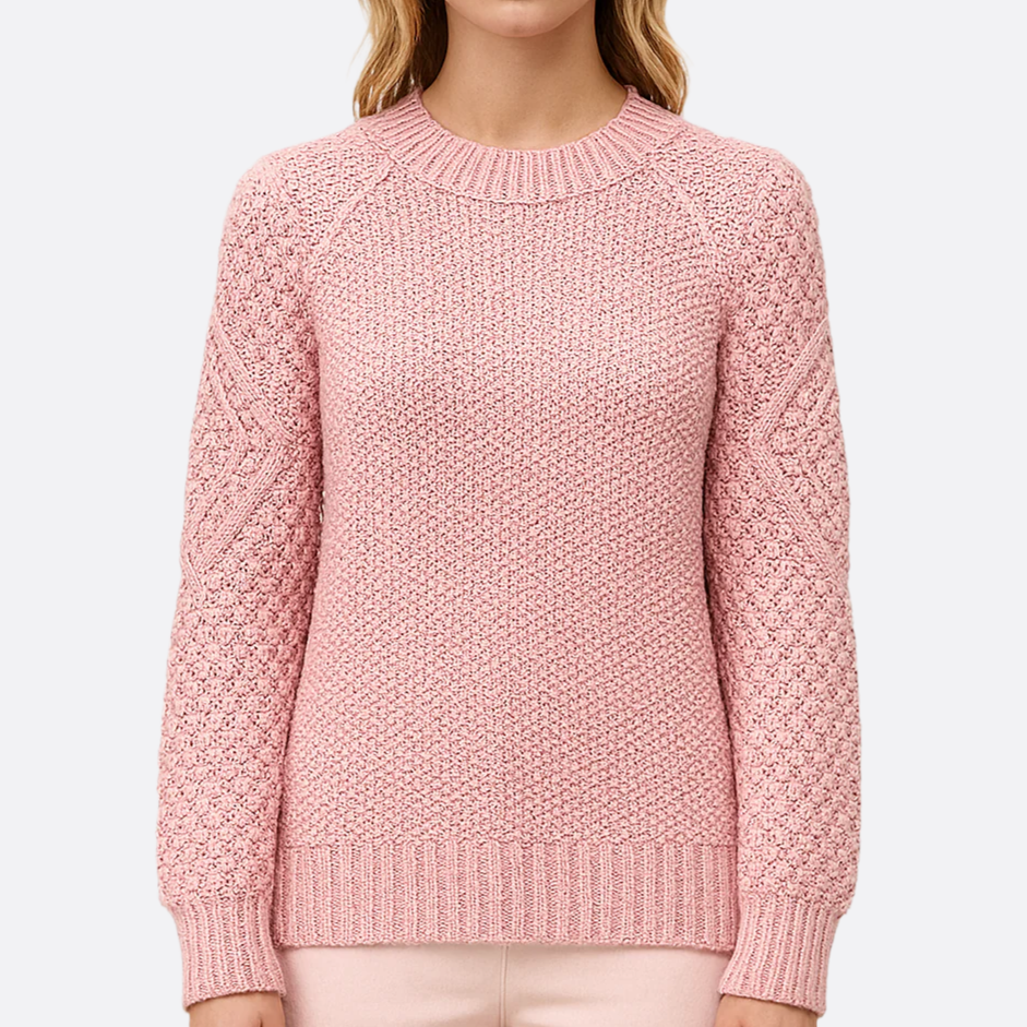 Femmes - Pull tricoté - laine douce - Manches longues - Style Cosy Fit pour un confort ultime
