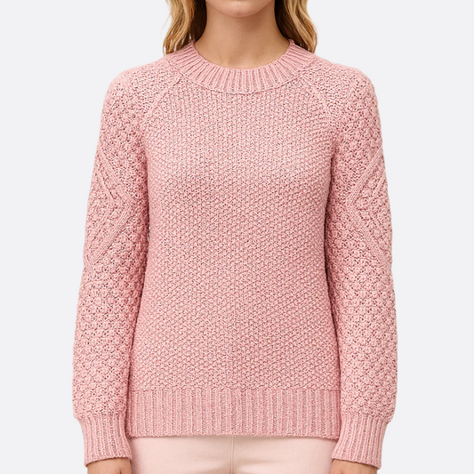 Femmes - Pull tricoté - laine douce - Manches longues - Style Cosy Fit pour un confort ultime