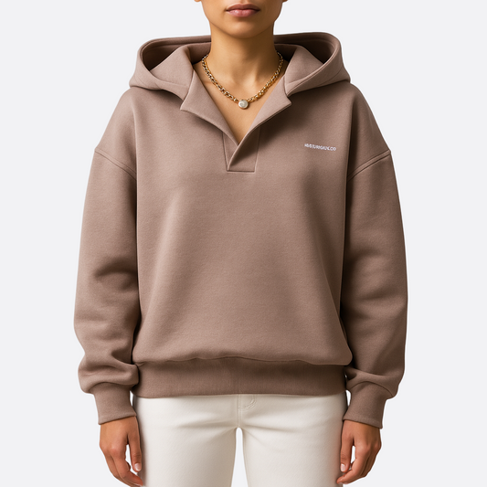 Femmes - Sweat à capuche surdimensionné - Tissu doux - Style épaules tombantes - Confort et Tendances