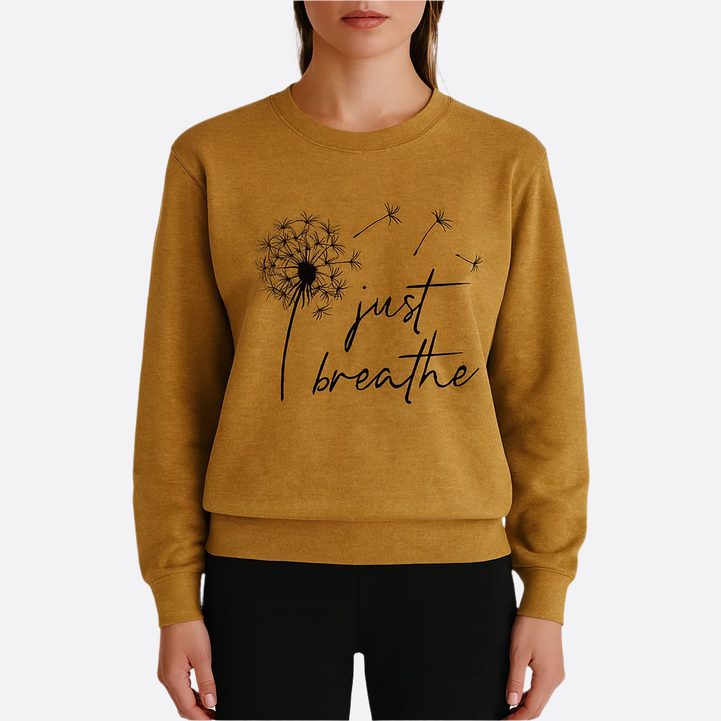 Femmes - Sweatshirt Décontracté - Mélange de Polyester Confortable - Pull Tendance pour un Look Relax