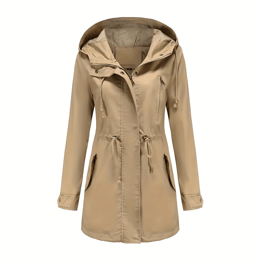 Femmes - Trench-coat à capuche et à manches longues - Imperméable