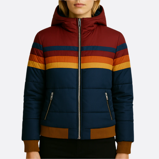 Femmes - Veste - Polaire colorblock - Imperméable à capuche - Confort et style pour toutes les occasions