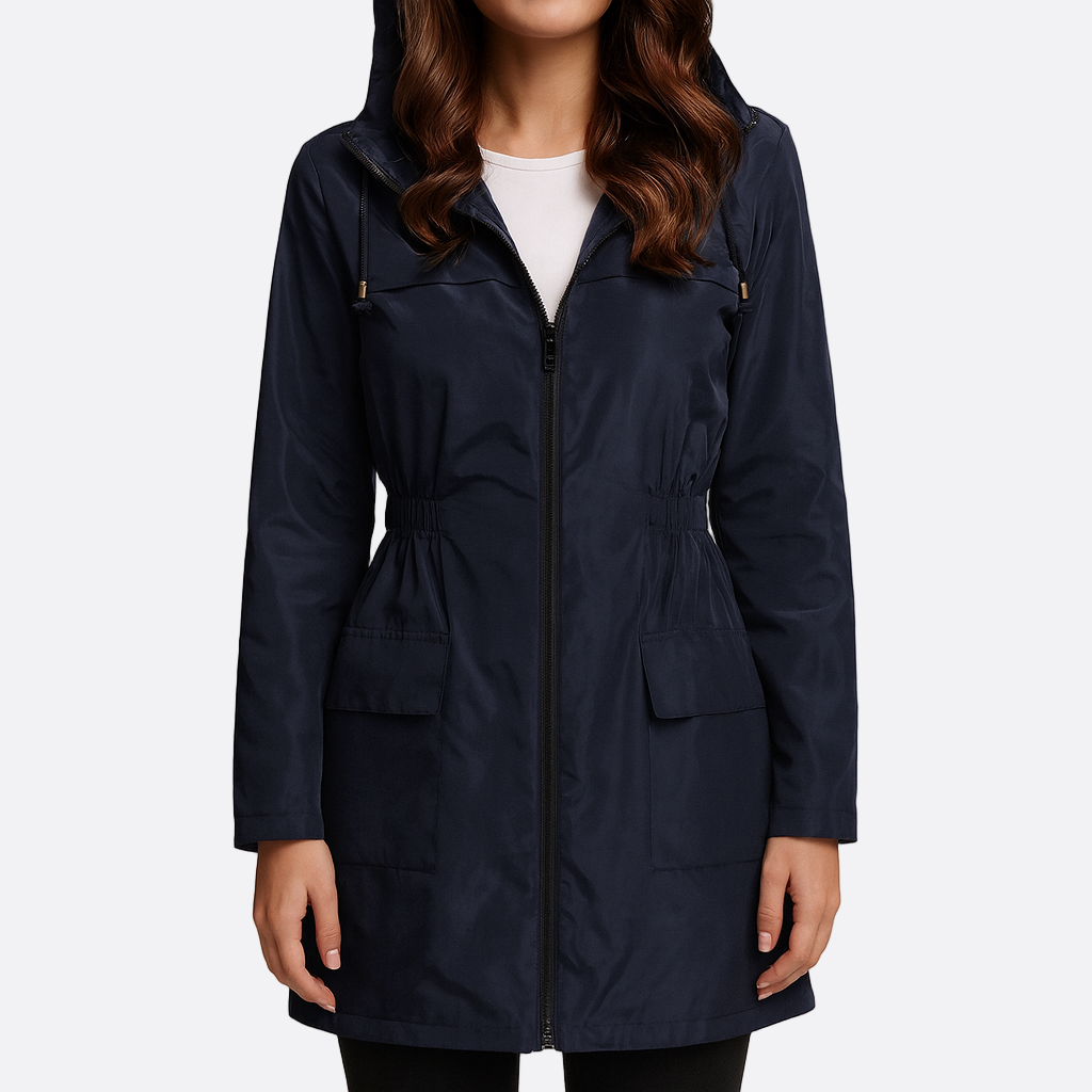 Femmes - Veste coupe-vent à capuche - Imperméable et légère - Parfaite pour les aventures en plein air
