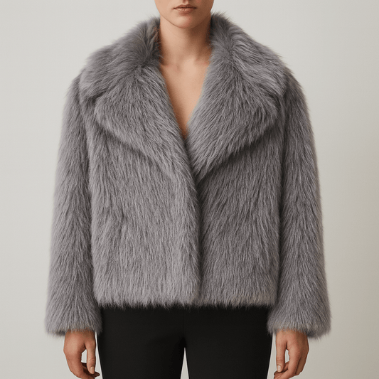 Femmes - Veste d'hiver en fausse fourrure - Élégance et confort - Vêtements d'extérieur tendance