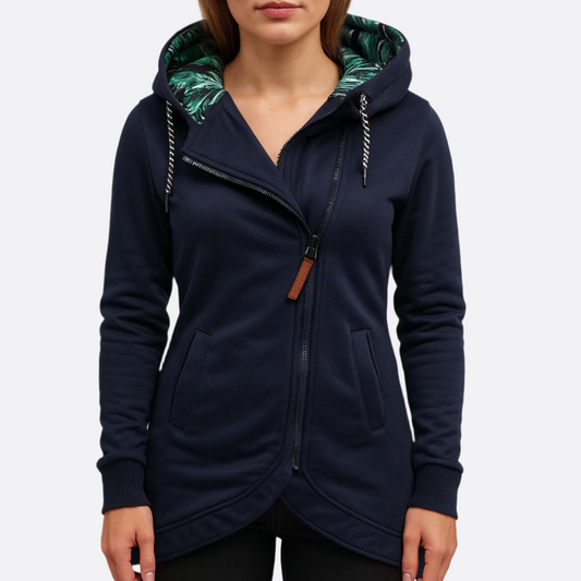 Femmes - Veste souple à capuche - Matière douce - Style décontracté - Confort ultime pour toutes les occasions