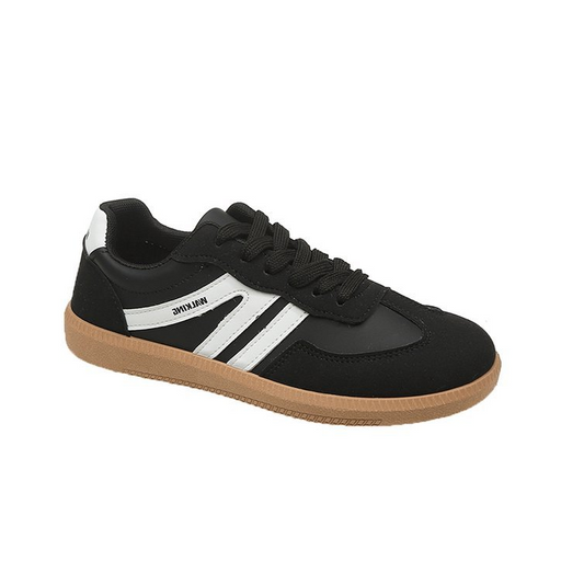 Femmes - Baskets à lacets - Matériau durable - Rayures élégantes - Chaussures confortables pour le quotidien