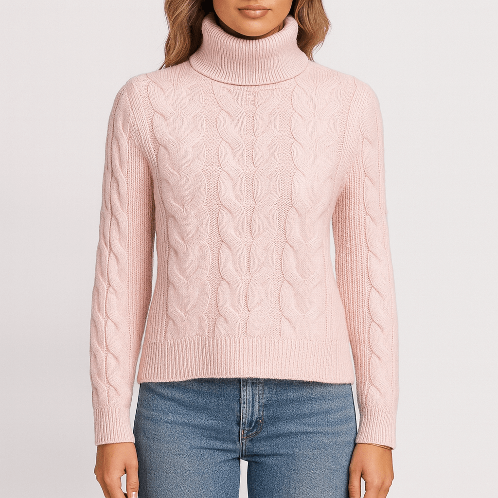 Femmes - Chandail tricoté à col roulé - Soft Comfort