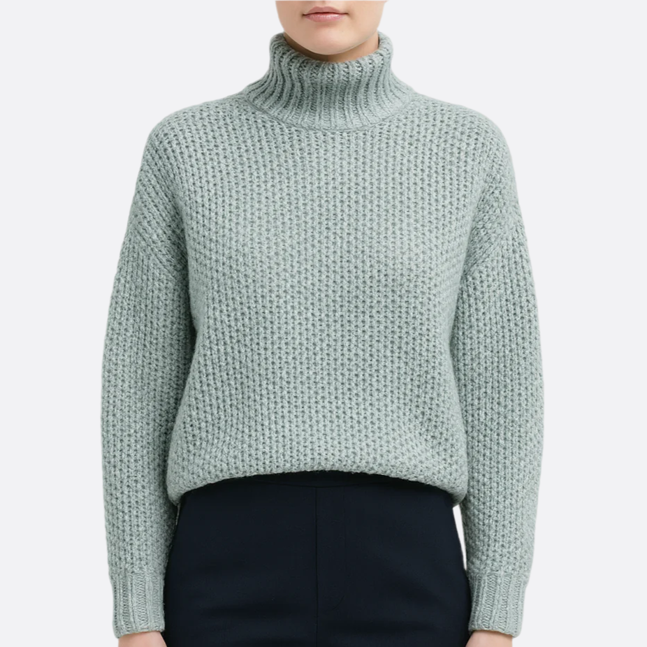 Femmes - Pull - Tricot doux - Col roulé chaud et ample - Confort et style pour l'hiver