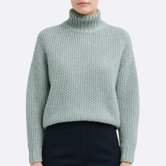 Femmes - Pull - Tricot doux - Col roulé chaud et ample - Confort et style pour l'hiver