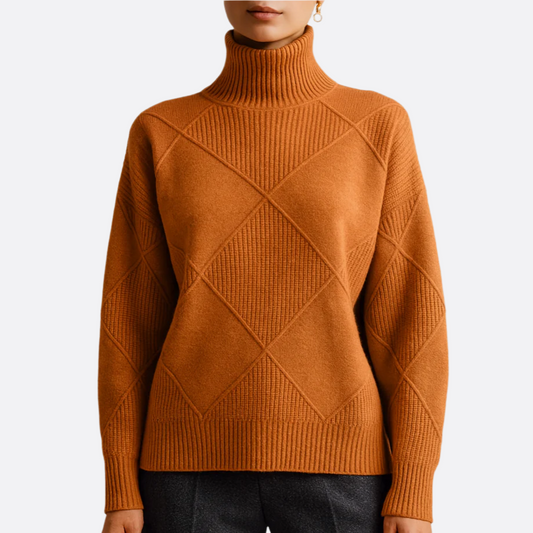 Femmes - Pull en tricot doux et chaud - Tissu doux - Vêtements d'hiver confortables - Pull en laine tendance