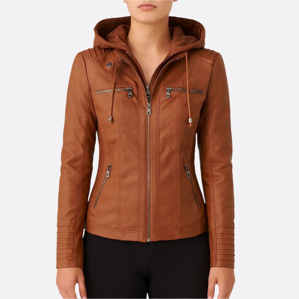 Femmes - Veste - Cuir légère - Élégante et confortable - Idéale pour le style quotidien