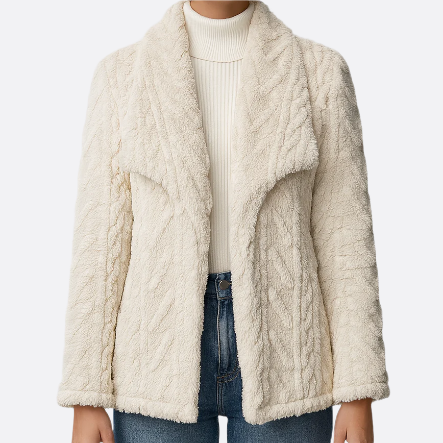 Femmes - Veste polaire - Tissu doux - Son design à devant - Chaud pour un style décontracté