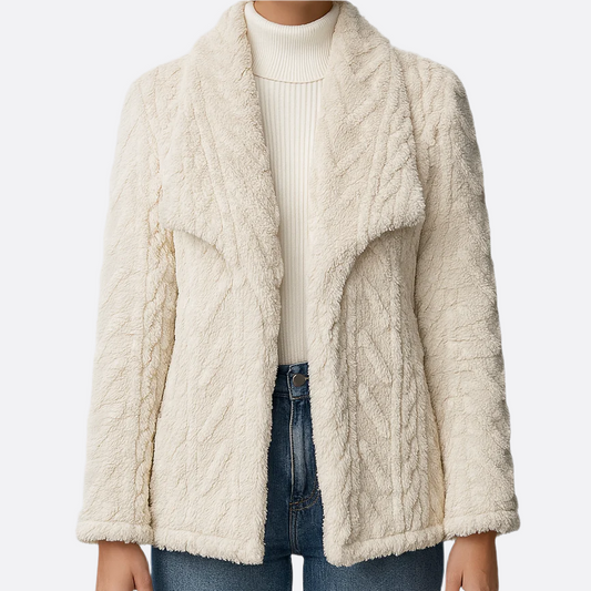 Femmes - Veste polaire - Tissu doux - Son design à devant - Chaud pour un style décontracté