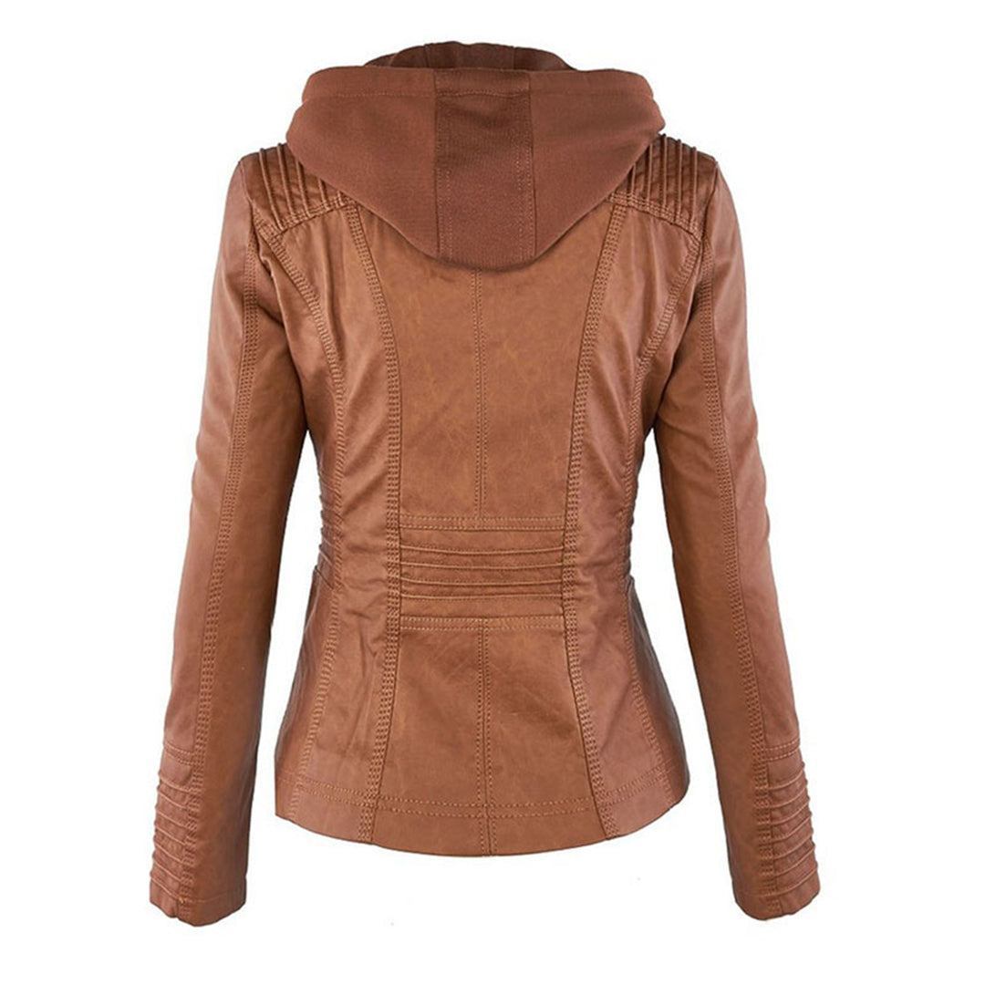 Femmes - Veste - Cuir légère - Élégante et confortable - Idéale pour le style quotidien