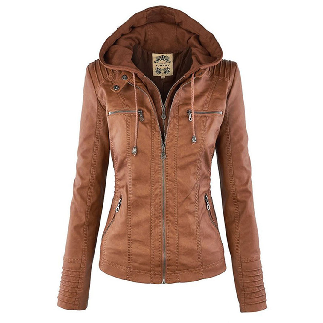 Femmes - Veste - Cuir légère - Élégante et confortable - Idéale pour le style quotidien