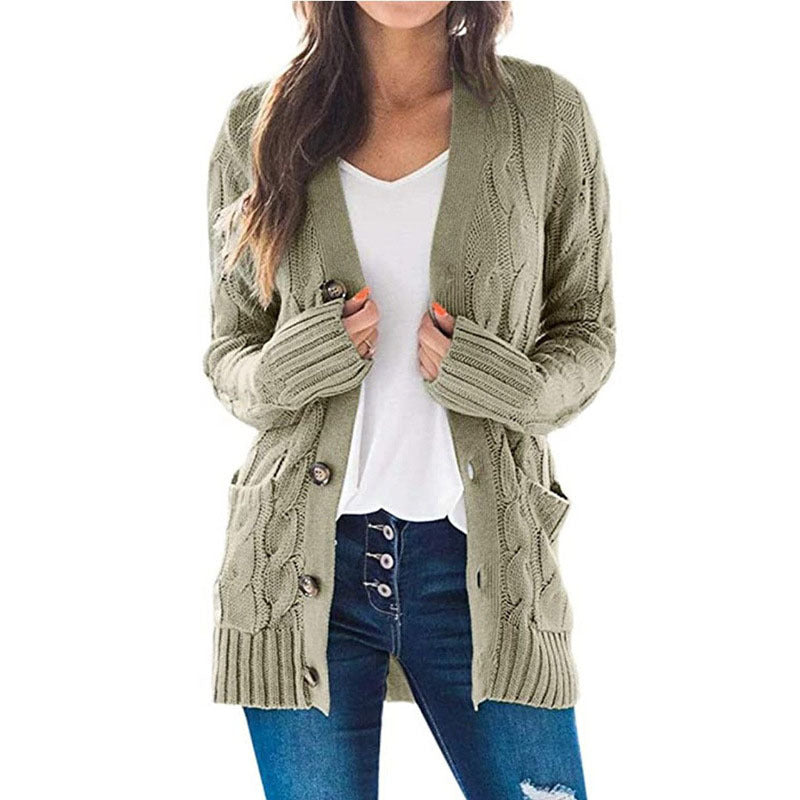 Femmes - Cardigan à coupe décontractée - Laine